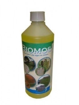 biomos, groene aanslag reiniger, algen reiniger,