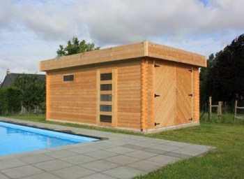 garage, solid, S8993, 40mm, plat dak, modern, deur, deuren, raam